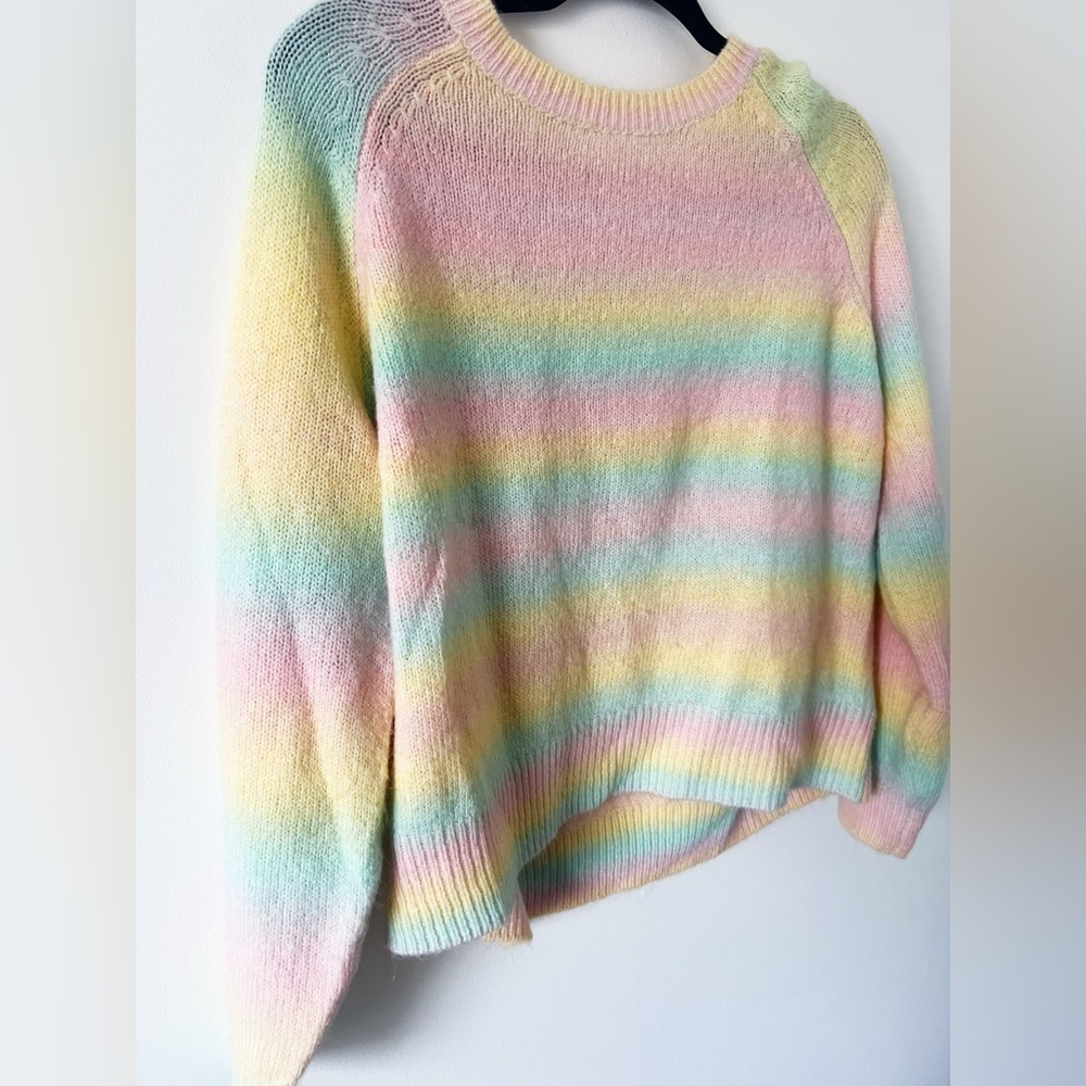 BB Dakota Multicolor Long Sleeve Striped Crew Pullover Sweater - Picture 5 of 6